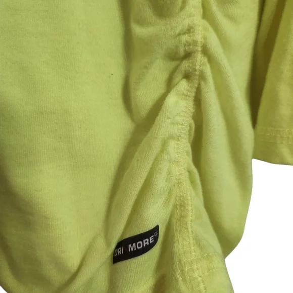Danskin Now Yellow Lime Loose Fit Athletic Top Size 1x (16w) EUC P2p 21 - Picture 5 of 6